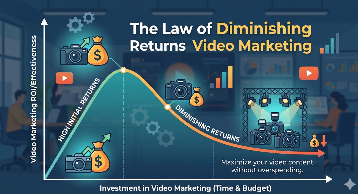Video marketing investment and returns graph