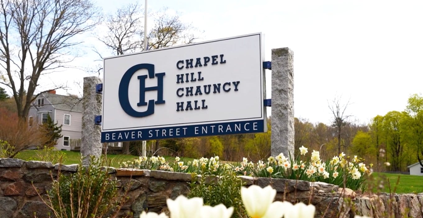 Sign for Chapel Hill Chauncy Hall
